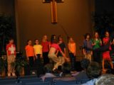 Middle School Choir getting a little crazy - flips and cart wheelsThu May 26 18:54:44 CDT 2005