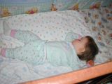 Sleeping JJ on her 1st birthday at 12:19 amSat Oct 8 23:23:18 CDT 2005