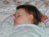 Sleeping JJ on her 1st birthday at 12:19 amSat Oct 8 23:25:58 CDT 2005