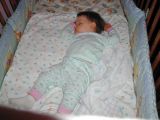 Sleeping JJ on her 1st birthday at 12:19 amSat Oct 8 23:26:12 CDT 2005
