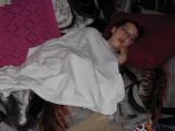 Kirstin sleeping on JJ's 1st birthdaySat Oct 8 23:26:58 CDT 2005